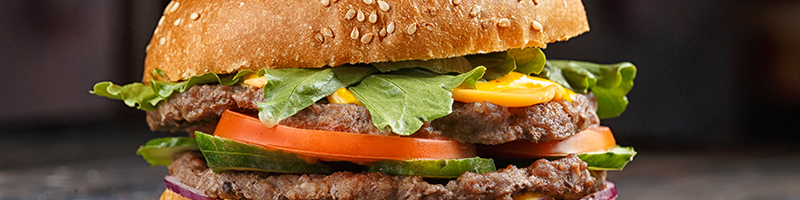 Verse burgers van de grill